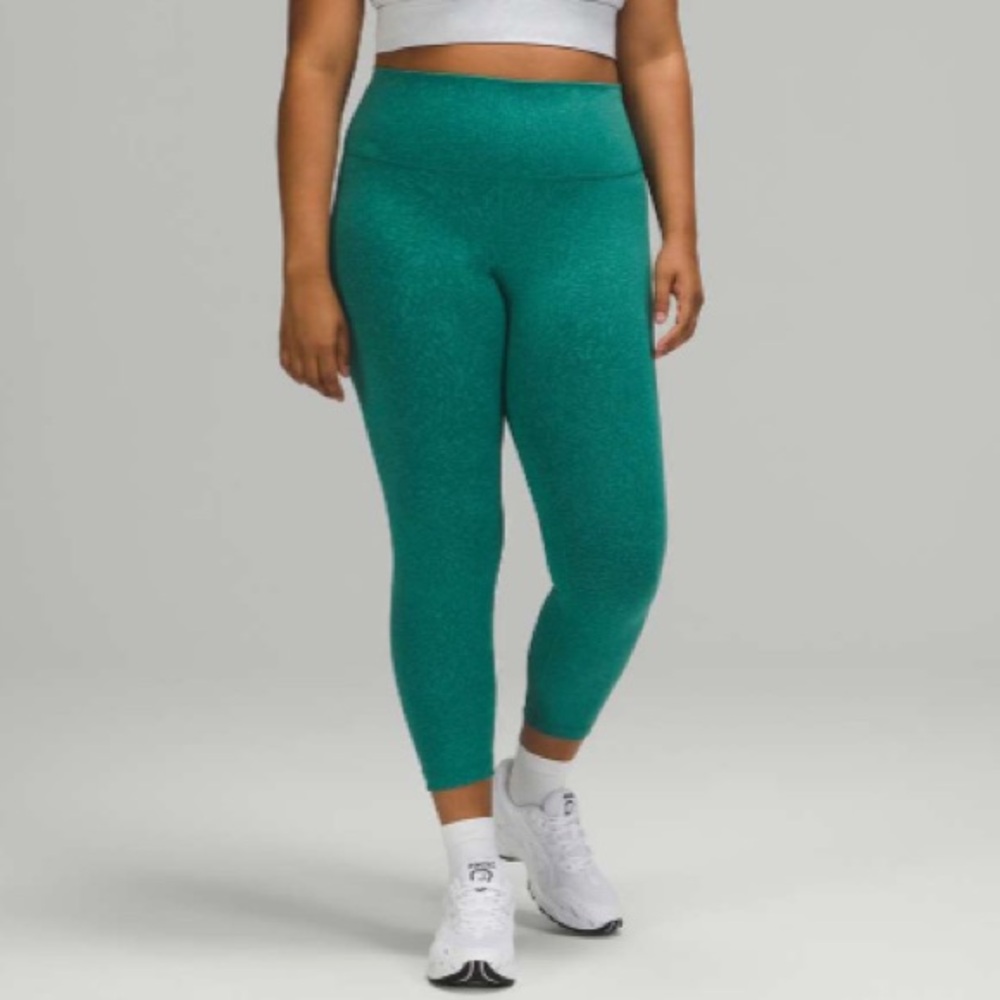 lululemon athletica Wunder Train High-Rise Crop 23” Leggings - Teal Size 6